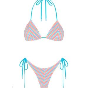 Triangl - Vinca sherbet stripe